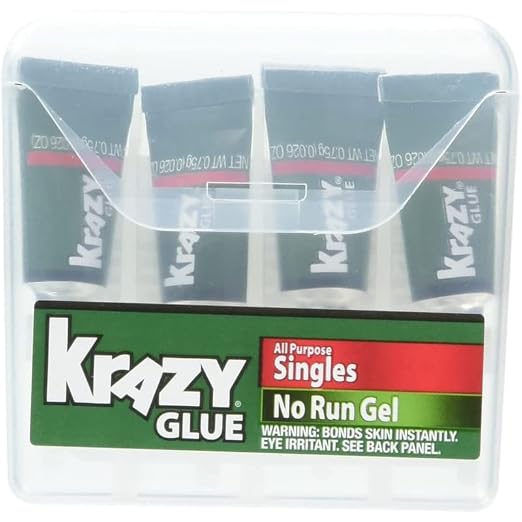 Krazy Glue Super Glue, All Purpose, Fine Tip, Singles