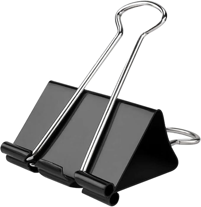 50 Pack Extra Large Binder Clips 2.4 Inch | Upgrade Large Binder Clips Big paper clips Clamps for Office and Home Supplies, Black
