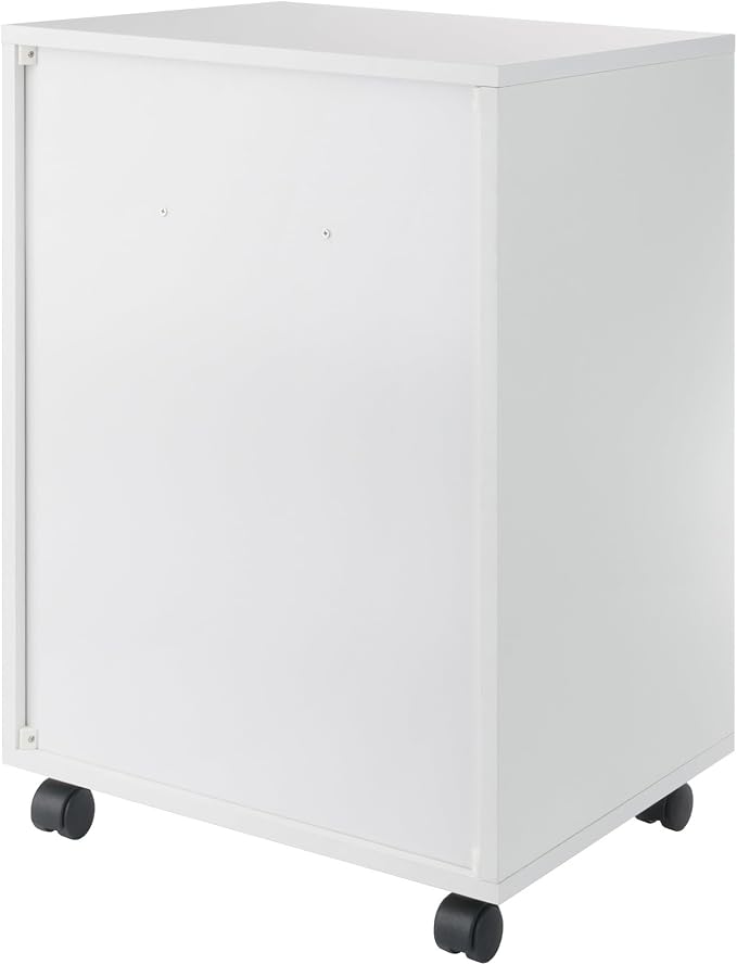 Winsome Halifax Mobile Storage Cabinet with 5 Drawers, White | Stylish & Functional Home Storage Cabinet for Filing, Kitchen Organization, Moveable Furniture for Office, Dorms, Apartments