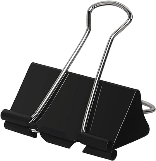 Large Binder Clips 1.6 Inch (60 Pack), Big Binder Clips for Office and Home Supplies, Black | Big Binder Clips for Office and Home Supplies