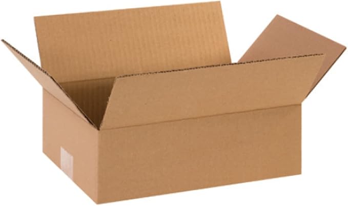 Secure Seal - 12x8x4 Pack of 100 Corrugated Cardboard Packing Shipping Mailing Moving Carton Boxes