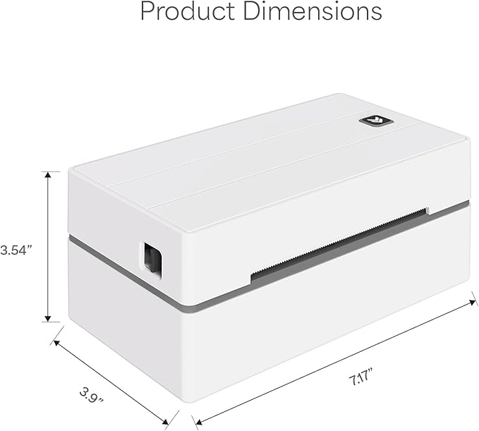 Core Innovations Bluetooth Thermal 4x6 Shipping Label Printer Bundle for Packages & Small Business - Android, iOS & Windows Compatible