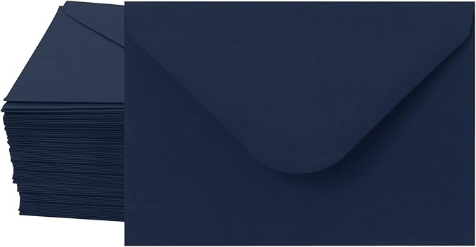 150 Packs of Gift Card Envelopes, Black Mini Envelopes, Gift Card Holder, Business Card Envelopes (4"x2.75") (Blue)