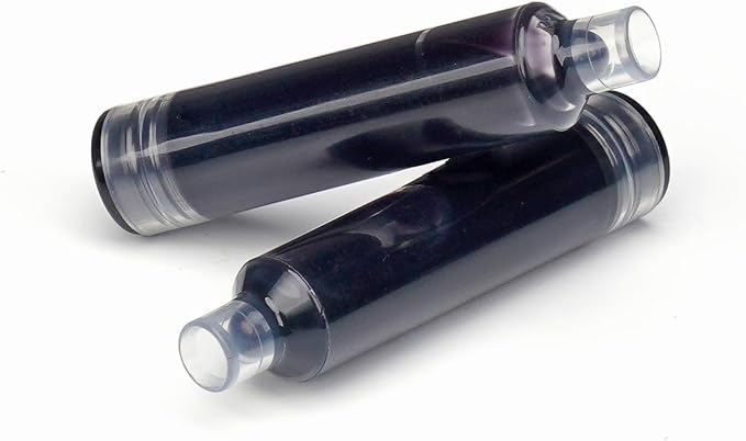 WRITECH W-1784 Cartridge Black Ink: 16ct for Clictek Fountain Pen | Refillable Design Ink Cartridges Only for WRITECH Clictek Fountain Pens, Blue or Black Available, No leaking Smooth Writing