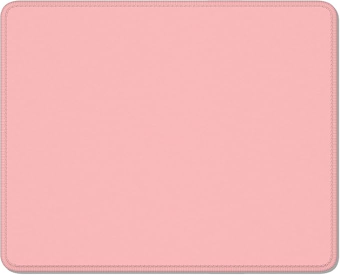 Auhoahsil Pink Mouse Pad, 12 x 10 Inch Square Mousepad, 3mm Thick Rubber Mouse Mat with Pretty Design, Premium-Textured Non-Slip for Gaming Work Office Wireless Mouse Men Women