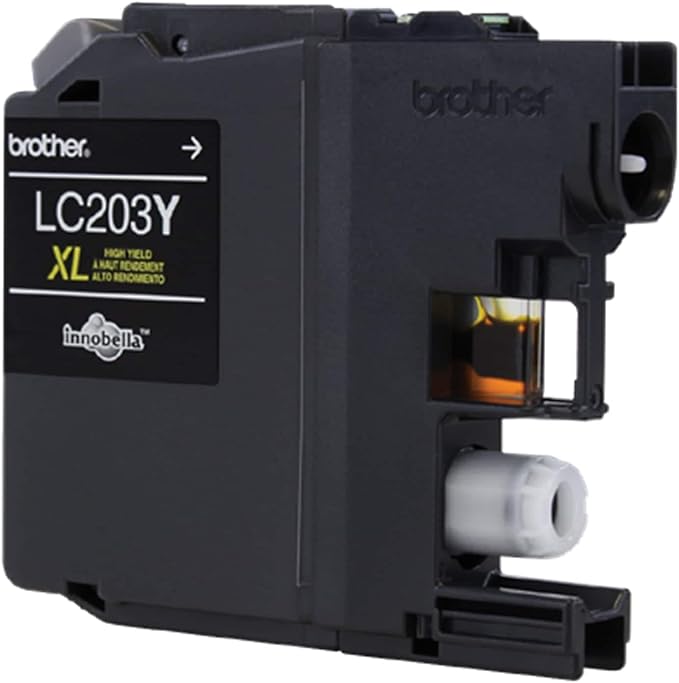 Brother Printer LC203Y High Yield Ink Cartridge, Yellow, 550 Pages, 1 Count (Pack of 1)