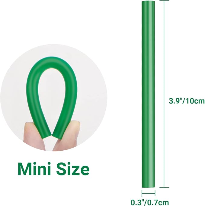 Small Hot Glue Sticks Green, 36 Pack Hot Melt Glue Sticks Colored, Adhesive Craft Glue Sticks for Fabric Wood DIY Painting Decoration Waxing, Mini Size 4" Long x 0.27" Dia