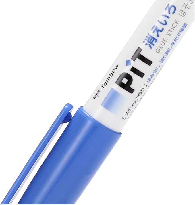 Tombow Stick, Glue Stick, Disappearing Color Pit Soromi (Fineness 0.3 inch (7.5 mm), Pen Type That can be Applied to fine Details, PT-PC