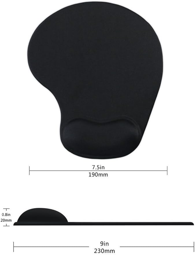 Office Mousepad with Gel Wrist Support - Ergonomic Gaming Desktop Mouse Pad Wrist Rest - Design Gamepad Mat Rubber Base for Laptop Computer -Silicone Non-Slip Special-Textured Surface (07Purple)