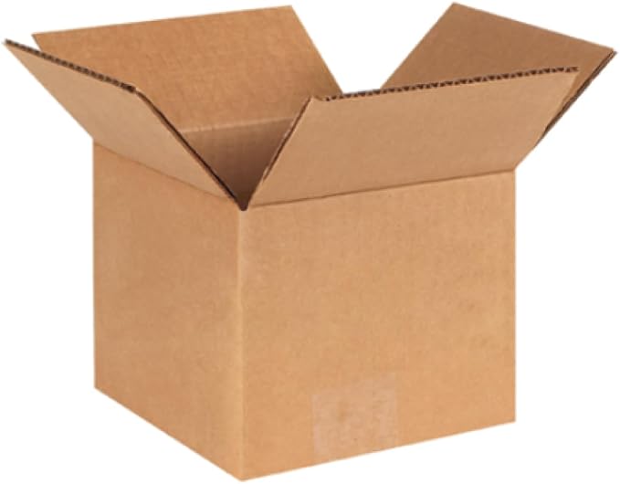 Secure Seal - 8x8x7 Pack of 100 Corrugated Cardboard Packing Shipping Mailing Moving Carton Boxes