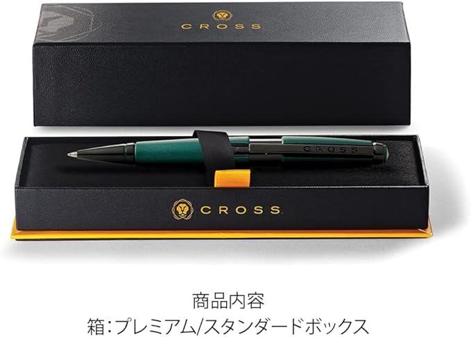 Cross Edge Matte Green Lacquer Gel Rollerball Pen, Black Ink - Elegant Accessory for Effortless Writing - Capless Slide-Open & Snap-Shut Design - Ergonomic Shape - Comfortable Grip - Ideal Gift