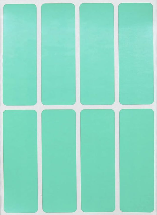 Royal Green Rectangular Stickers Color Coded Write on Labels for Organizing, Moving, & Mailing, 3x1 inch Stickers Writable Labels & Tags for Home, Office, and School Projects, 120-Pack (Pastel Green)