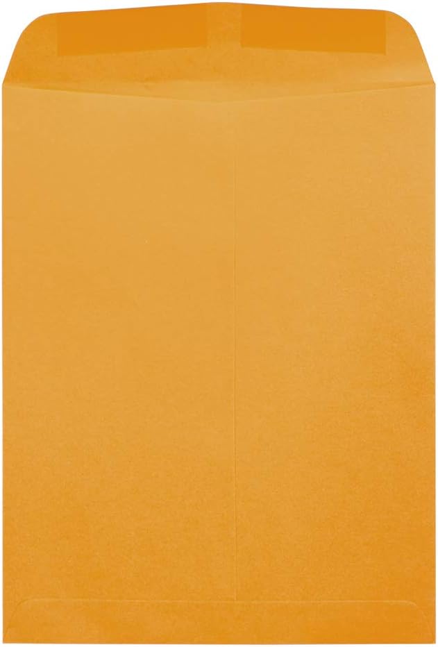 JAM PAPER 12 x 15 1/2 Open End Catalog Commercial Envelopes - Brown Kraft Manila - 25/Pack