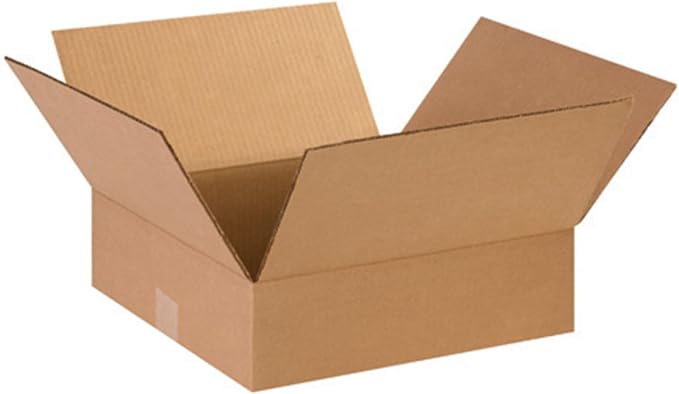 Secure Seal - 10x10x2 Pack of 25 Corrugated Cardboard Packing Shipping Mailing Moving Carton Boxes
