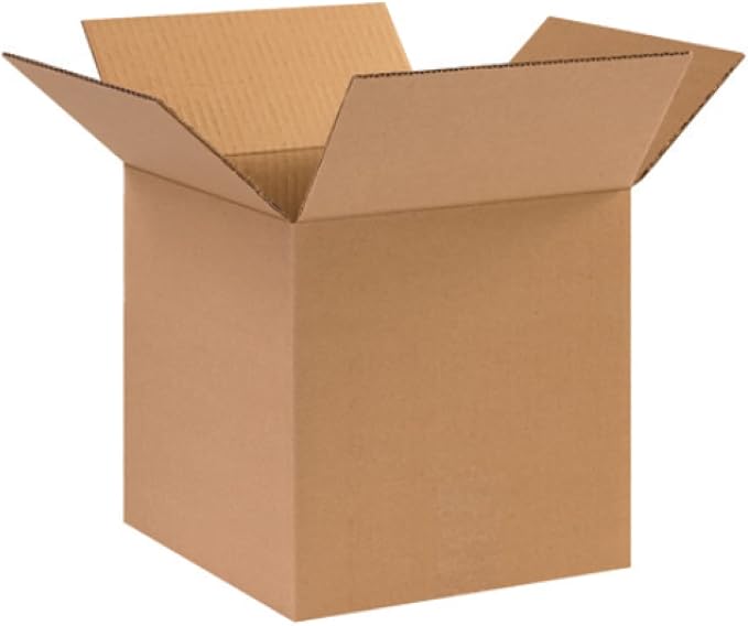 Secure Seal - 10x10x10 Pack of 100 Corrugated Cardboard Packing Shipping Mailing Moving Carton Boxes