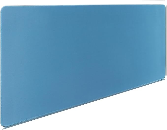 Gaming Mouse Pad,Large Mouse Pad Size 31.5x11.8 Thickness 0.12 inches,Premium-Textured Non-Slip & Waterproof Computer Mousepad with Stitched Edges for Gaming,Office & Home-80x30 Iceblue010