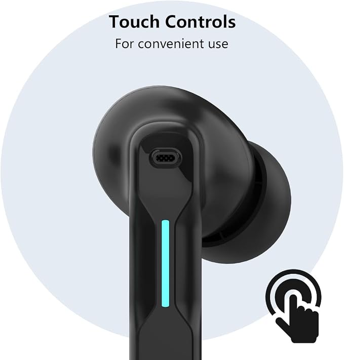 SW4 Pro Wireless Earbuds for PC/Computer/Laptop/Mobile - Dongle & Bluetooth - 20ms Low Latency - 4 Mics – Gaming - Work Headset/Headphones for Office
