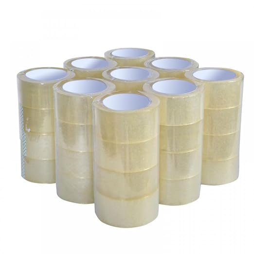 36 Rolls Clear Carton Shipping Box Sealing Packing Tape, 2" x 110 Yards 330' Ft, Heavy Duty Transparent Tape, Designed for Office, Home or Commercial Use