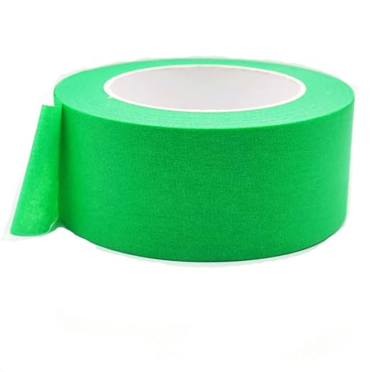 Green Painters Tape 2 inch Wide, Green Masking Tape 2 inch x 55 Yards Paper Tape for Arts DIY Crafts Painting Labeling Decoration School Projects Home Office
