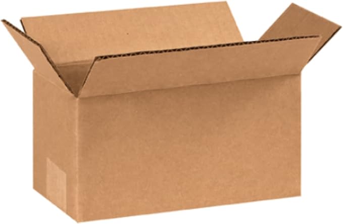 Secure Seal - 8x4x4 Pack of 25 Corrugated Cardboard Packing Shipping Mailing Moving Carton Boxes