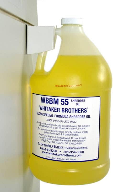 Gallon Kit for Auto Oiler Paper Shredders | 4 Gallons of Shredder Oil (Screw-on Bracket)