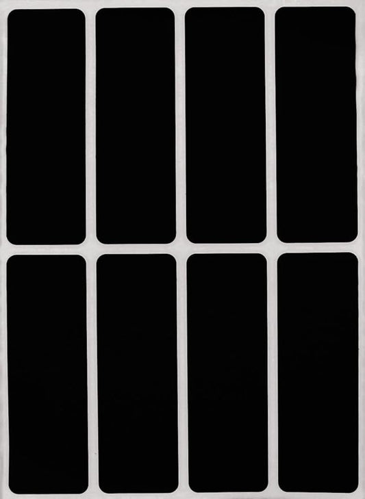 Royal Green Rectangular Sticker Color Coded Write on Labels for Organizing, Moving, & Mailing, 3x1 inch Stickers to Write On Labels & Tags for Home, Office, and School Projects, 400-Pack (Black)