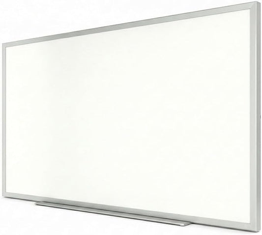 TRU RED Melamine Whiteboard | Dry Erase Board for Wall, White Board with Gray Aluminum Frame, 5 ft x 3 ft