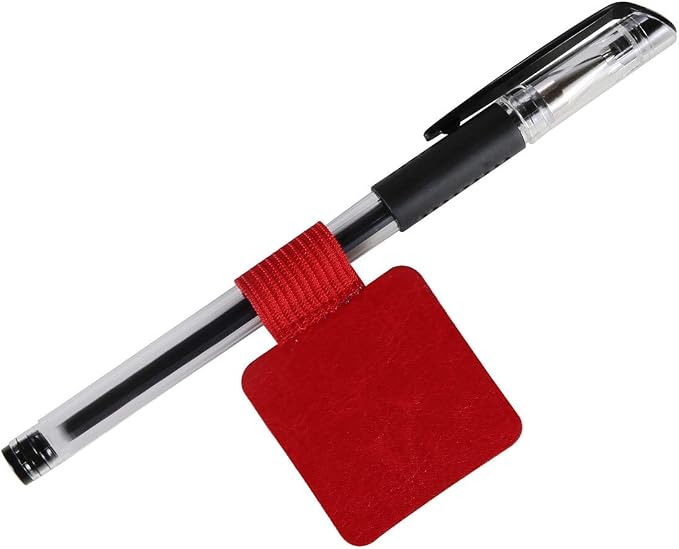 SLSON 12 Pack Notebook Pen Loop Holder Self-Adhesive Pen Holder Pencil Holders Elastic Loop Designed for Notebooks Journals Calendars (12 Colors)
