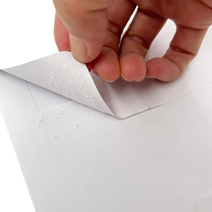 A9 Invitation envelopes（100 PCS 5.75x8.75 in ）- windowless design 120GSM white paper envelopes with printable quick self-seal for invitations, greeting cards, invoices