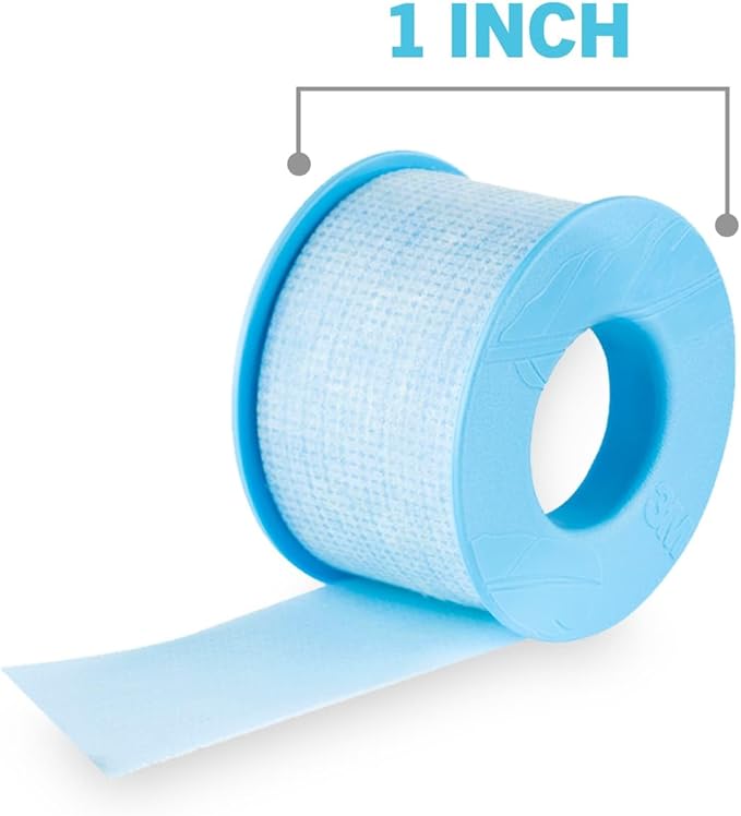 Nexcare Sensitive Skin Low Trauma Tape, 6 Count – Gentle Adhesive Medical Tape for Fragile or Delicate Skin, Hypoallergenic & Latex-Free, Ideal for Post-Surgery Care, Pediatric Use, Frequent Changes