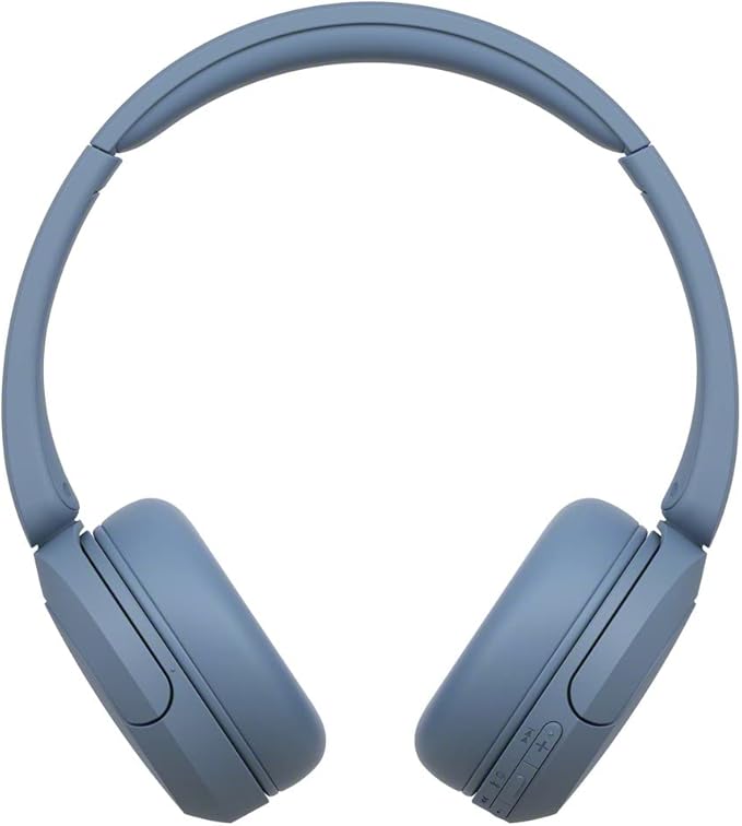 Sony WH-CH520 Wireless Headphones Bluetooth On-Ear Headset with Microphone and up to 50 Hours Battery Life with Quick Charging, Blue