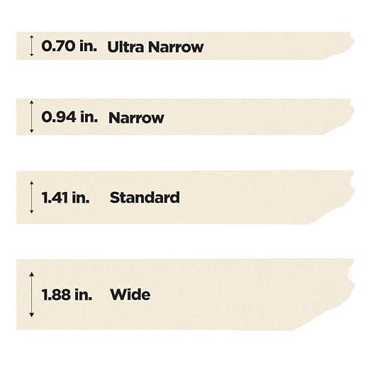 Scotch Contractor Grade Masking Tape, 0.7 in. x 60.1 Yds, 1 Roll, 3-Day Interior Clean Removal, Removes Easily Without Leaving Sticky Residue, Interior & Exterior Use (2020-18AP)