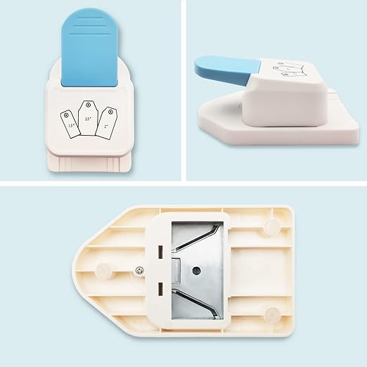 Paper Craft Tag Punch, 1.5, 2 or 2.5 Inch Gift Tag Paper Punches for Scrapbooking Craft Perfurador DIY Puncher (Style C)