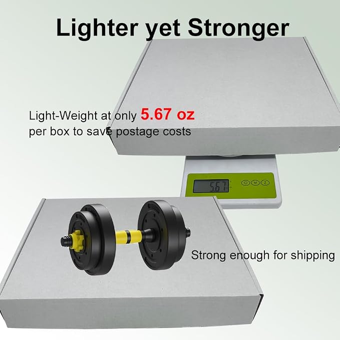 13x11x2'' Shipping Boxes 25 Pack, White Corrugated Cardboard Mailers for Mailing Packaging Small Business (W13112-25)