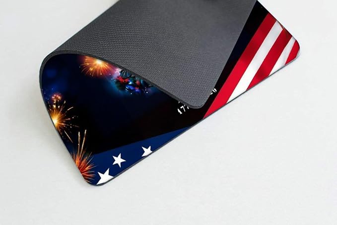 Eagle and Flag Mousepad Non-Slip Rubber Base Mouse Pads for Computers Laptop