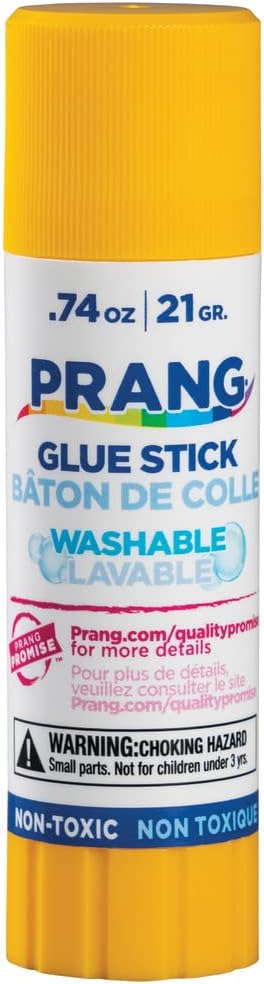 Prang Washable Glue Stick, Clear, 0.74 oz., 60 Count