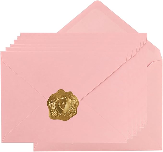 100 Pieces A6 Envelopes Colorful 4x6 Envelopes for Greeting Cards, Birthday, Weddings, Baby Shower Invitation Cards (6 1/2 x 4 3/4 Inches)
