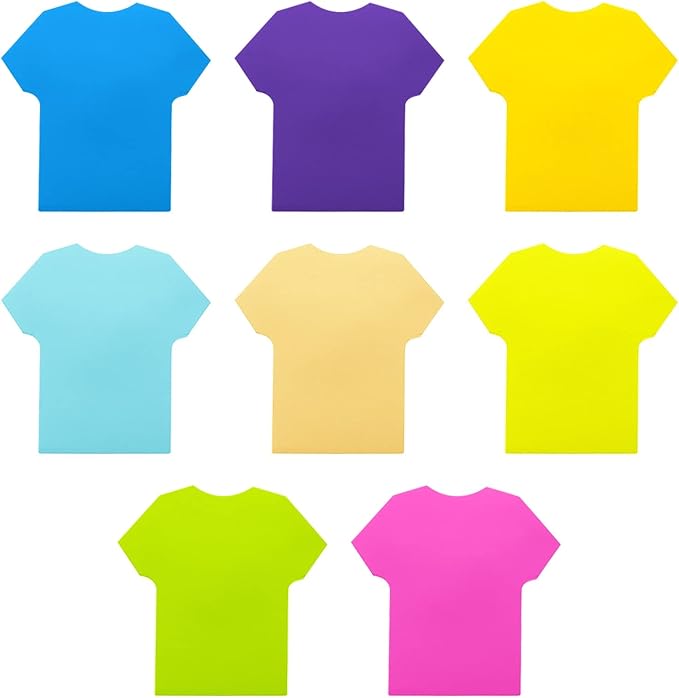 Sticky Notes, 560 Sheets 3 × 3 Inches Short Sleeve Shape Self Sticky Notes Pad, Colour Sticky Notes, Bright Colors Self-Stick Pads for Home Office Notebook(8 Color)