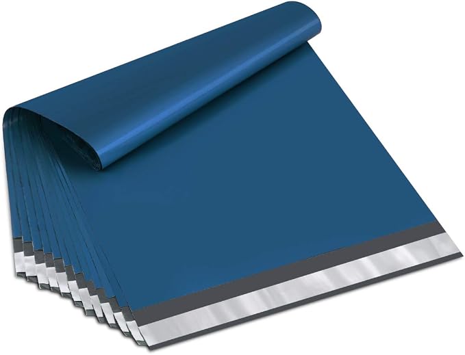 UCGOU Poly Mailers 12x15.5 Inch Navy Blue 100 Pack Medium Shipping Bags #5 Strong Thick Mailing Envelopes Self Sealing Adhesive Waterproof and Tear Proof Boutique Packaging Postal for Clothing | Self Seal Adhesive Waterproof Tear Proof Mailers Poly Bag...