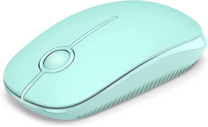 VssoPlor Wireless Mouse, 2.4G Slim Computer Laptop Mouse, Mint Green | Portable Mouse, Plug & Play USB Nano Receiver, Quiet Silent Optical Mice for Notebook, PC, Laptop, Computer, Windows, Mac
