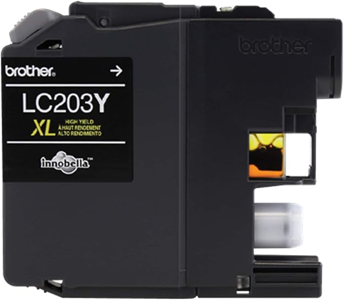 Brother Printer LC203Y High Yield Ink Cartridge, Yellow, 550 Pages, 1 Count (Pack of 1)
