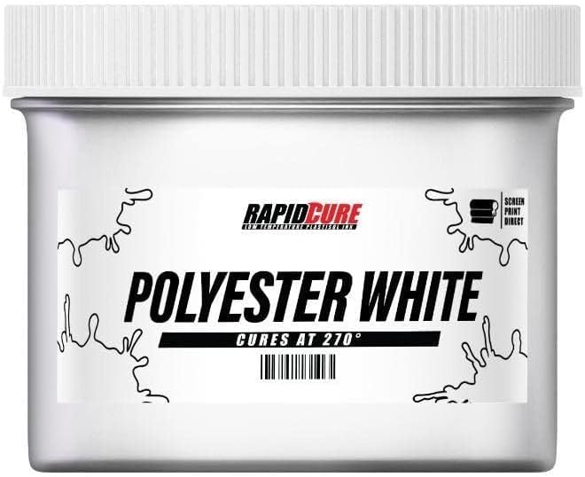 Rapid Cure® Screen Printing Ink Polyester White (8oz.) - Plastisol Ink for Screen Printing, Fast Curing Fabric Paint - Screen Print Direct®, USA Made