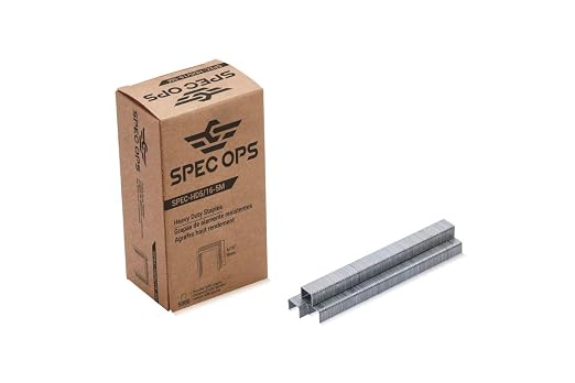 Spec Ops Tools Heavy Duty Staples for Staple Gun & Hammer Tacker, 5,000 Pack, 5/16" Staples