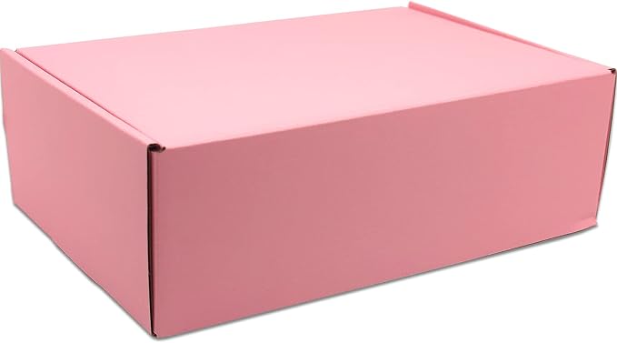 9x6x3 Shipping Boxes Set of 30, Pink Mailer Corrugated Cardboard Box | for Packaging, Literature, Packing, Mailing, Storage, Small Business, Moving, Gift, Supplies, Quick Fold, Tab Locking