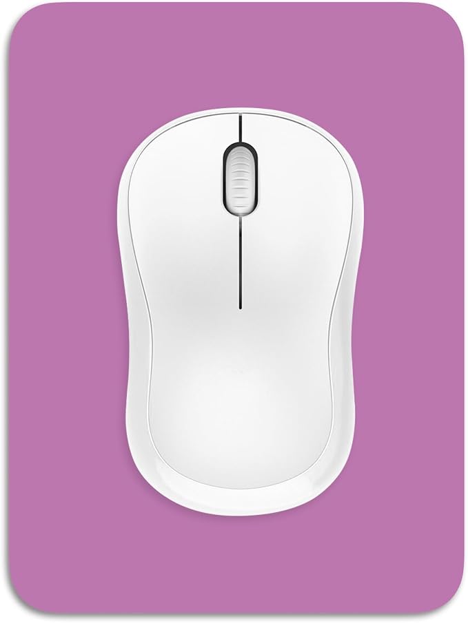 Dapesuom Small Mouse Pad, 6 x 8 Inch Thick Rubber Premium-Textured Non-Slip Portable & Washable Mini Mouse Mat for Women Men Wireless Laptops Keyboard Tray Gaming Work Computer Travel, Radiant Orchid