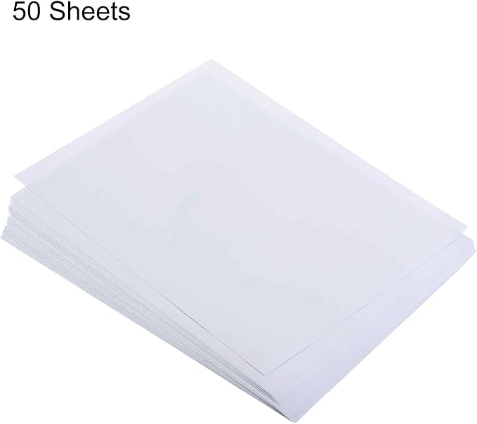 MECCANIXITY 50 Sheets Colored Copy Paper 8.3 x 11.7Inch Printer Paper 80gsm White for Office Printing, Document Copying, Invitations, Forms, Art Projects