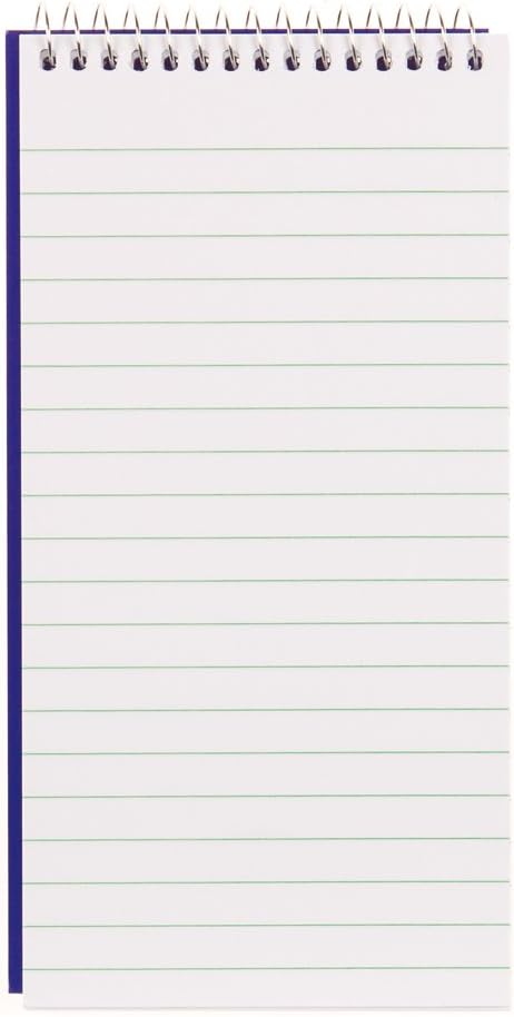 Blueline Reporter Notebook/Note Pad, 4 x 8 inches, 160 Pages / 80 Sheets (AT8B) (Pack of 2)