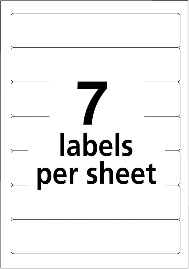 Avery File Folder Labels on 4" x 6" Sheets, Permanent Adhesive, Assorted Colors, 2/3" x 3-7/16", 4,536 Labels, Pack of 18 (5215)