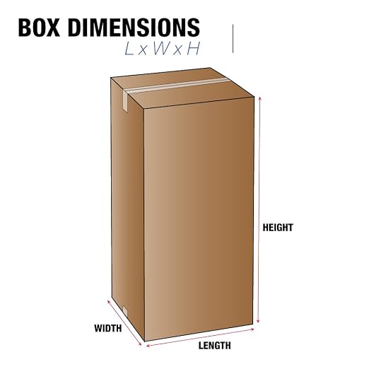 BOX USA 16x16x36 Tall Boxes for Shipping, Moving & Packing, 10-Pack | Long Boxes 16"L x 16"W x 36"H Corrugated Cardboard for Home, Business, e-Commerce Order Fulfillment Supplies, 10-Pack
