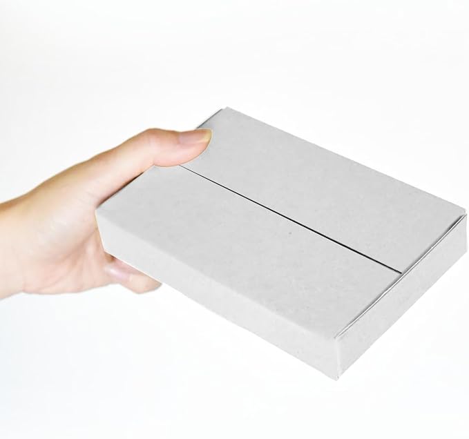Hoikwo 6x4x1 Shipping Boxes Set of 30, White Corrugated Cardboard Box for Small Business for Packaging Mailing